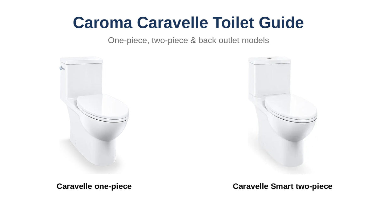 Caroma Caravelle one-piece and Caravelle Smart two-piece toilets
