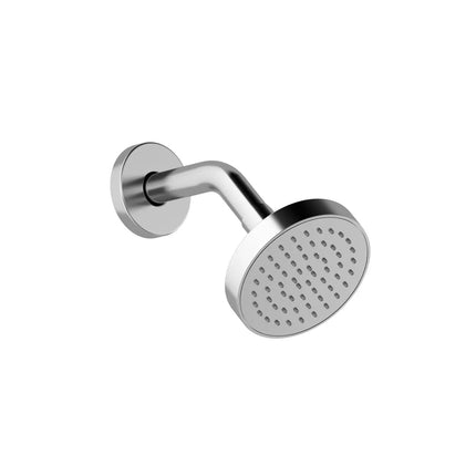Kalia BASICO 100mm (4''') Showerhead and 186mm (7 5/16'') 45⁰ Wallarm With Round Flange Chrome BF1759-110 - Plumbing Market