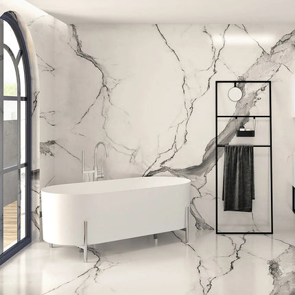 Zitta Bathtub Otton freestanding chrome 65 3/8" x 30 7/8" x 24 13/16", acrylic, Slik Portfolio collection TOT6531FAC01 - Plumbing Market