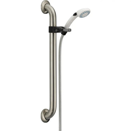 Delta Pb Pause Hs W/ 24" Wall Grab Bar, Slide, 60" Ext Hose 52001-DS - Plumbing Market