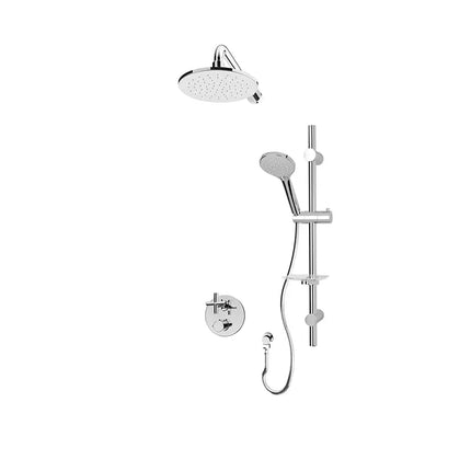 Rubi Alex/Gael 1/2’’ Therm. Shower Set 2 Way Div. Xvtr69R Cc RCA811A-1CC - Plumbing Market