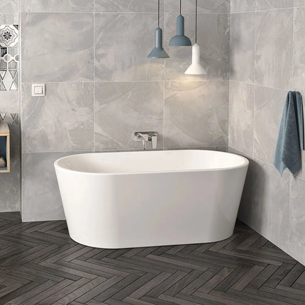 Zitta Bathtub Espa freestanding white 53 3/4" x 31 1/2" x 24", acrylic, Zitta collection TEP5432FA001 - Plumbing Market