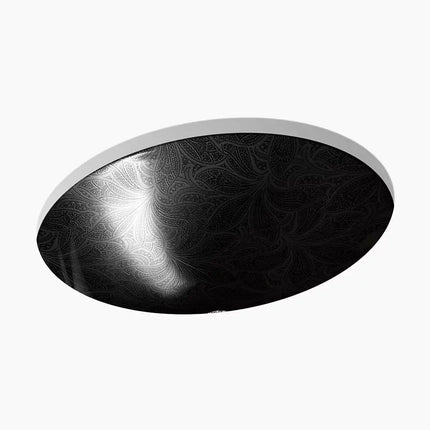 Kohler Sartorial Paisley Caxton 19-1/4" oval undermount bathroom sink K-14218-FP2-7 - Plumbing Market