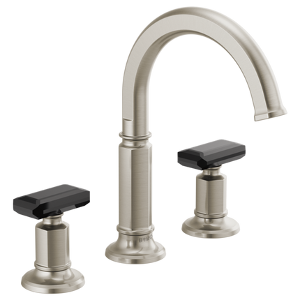 Brizo Widespread Lavatory Faucet with Arc Spout - Less Handles 1.5 GPM 65376LF-NKLHP - Plumbing Market