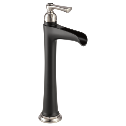 Brizo Single-Handle Vessel Lavatory Faucet with Channel Spout 1.2 GPM 65461LF-NKBL-ECO - Plumbing Market