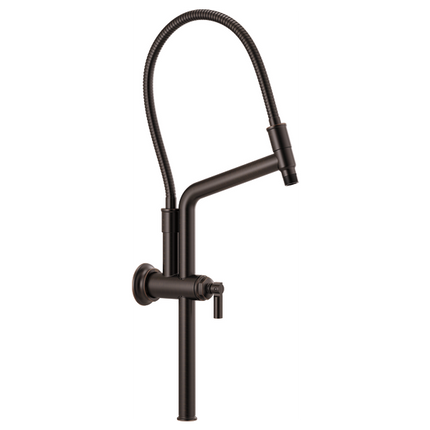 Brizo 13 7/16" Classic Slide Bar Shower Arm And Flange 81376-RB - Plumbing Market