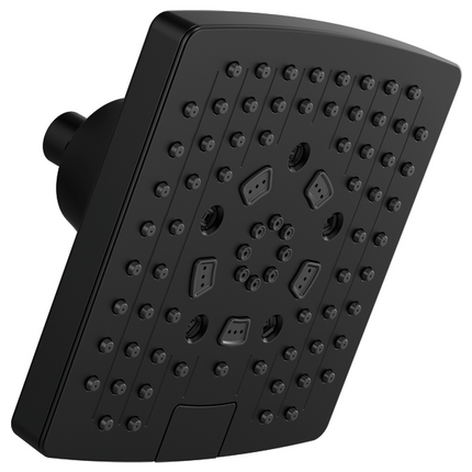 Brizo 7” Linear Square H2Okinetic® Multi-Function Wall Mount Shower Head - 2.5 GPM 87406-BL-2.5 - Plumbing Market