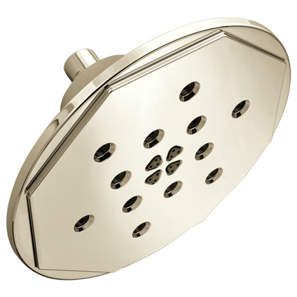 Brizo 8” H<sub>2</sub>Okinetic<sup>®</sup> Round Multi-Function Wall Mount Showerhead 87461-PN - Plumbing Market
