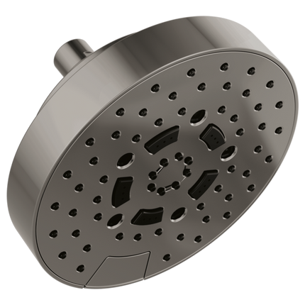 Brizo 7" Linear Round H2Okinetic® Multi-Function Wall Mount Shower Head - 1.75 GPM 87492-BNX - Plumbing Market