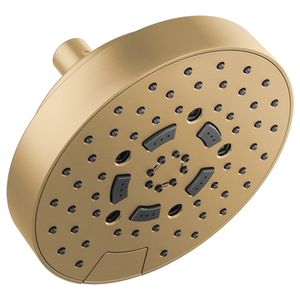 Brizo 7" Linear Round H2Okinetic® Multi-Function Wall Mount Shower Head - 2.5 GPM 87492-GL-2.5 - Plumbing Market