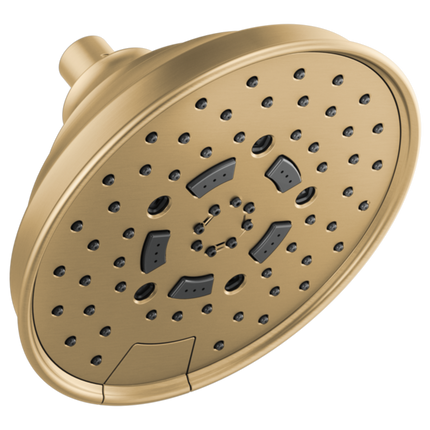 Brizo 7" Classic Round H2Okinetic® Multi-Function Wall Mount Shower Head - 2.5 GPM 87495-GL-2.5 - Plumbing Market