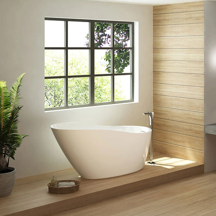 Zitta Bathtub Frank freestanding white 66 1/16" x 31 1/4" x 30 3/8", acrylic, Zitta collection TFA6631FA001 - Plumbing Market