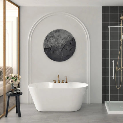 Zitta Bathtub Humda+ freestanding white rectangle freestanding 60" x 30 11/16" x 23 5/8", removable apron, acrylic, Zitta collection THM6032FAP01 - Plumbing Market