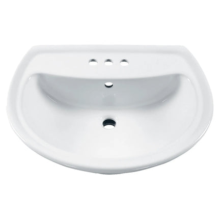 American Standard Cadet 4-Inch Centerset Pedestal Sink Top 236004.02 - Plumbing Market