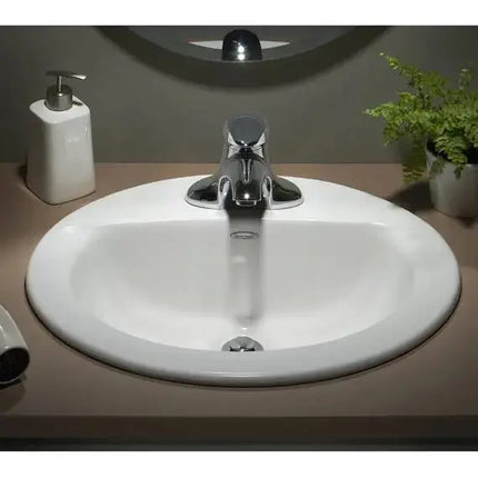 American Standard Colony 4-inch Centerset Oval Drop in Bathroom Sink - Plumbing Market