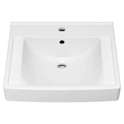 American Standard Decorum 21 x 20-1/4-Inch (533 x 514 mm) Wall-Hung EverClean Sink With Center Hole Only 9134001EC.020 - Plumbing Market
