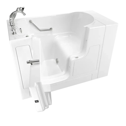 American Standard Gelcoat Value Series 30 x 52-Inch Walk-in Tub With Soaking Bath - Left-Hand Drain With Faucet C3052OD.709.SLW-PC - Plumbing Market