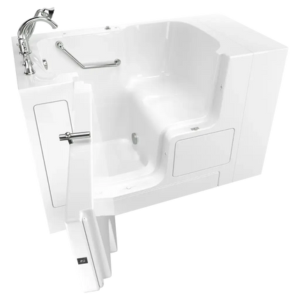 American Standard Gelcoat Value Series 32 x 52-Inch Walk-in Tub With Soaking Bath - Left-Hand Drain With Faucet C3252OD.709.SLW-PC - Plumbing Market