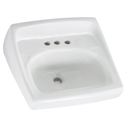 American Standard Lucerne Wall-Hung Sink With 8-Inch Widespread 356015.02 - Plumbing Market