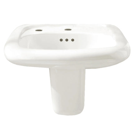American Standard Murro Wall-Hung EverClean Sink With Center Hole Only and Extra Left-Hand Hole 0955121EC.020 - Plumbing Market