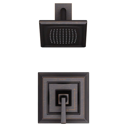 American Standard Town Square S 1.75 gpm/6.8 L/min Shower Trim Kit With Water-Saving Showerhead, Double Ceramic Pressure Balance Cartridge With Lever Handle TU455507.278 - Plumbing Market