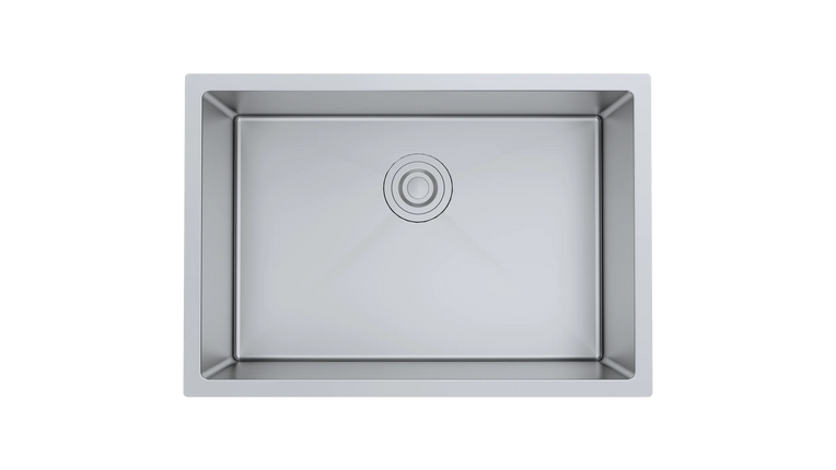 Aquaflo Essence 26" Handcrafted Single Bowl BAr/ Kitchen Sink with Basket Strainer - Plumbing Market