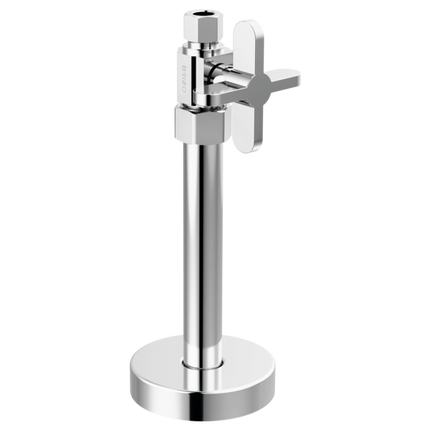 Brizo Straight Supply Stop Valve with Cross Handle BT021204-PC - Plumbing Market