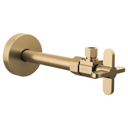 Brizo Angled Supply Stop Valve with Cross Handle BT022204-GL - Plumbing Market