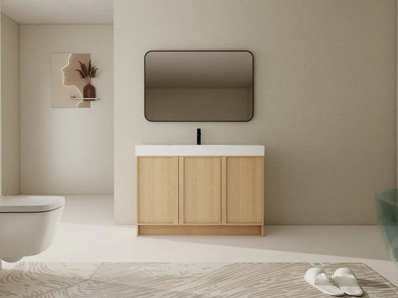 Bagno Italia Atlanta Free Standing Bathroom Vanity With White Countertop - Plumbing Market