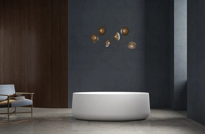 Bagno Italia Atlantis 67 Inch One Piece Free Standing Bathtub White - Plumbing Market