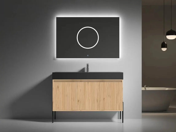 Bagno Italia Miami Free Standing Bathroom Vanity Collection Black Countertop - Plumbing Market