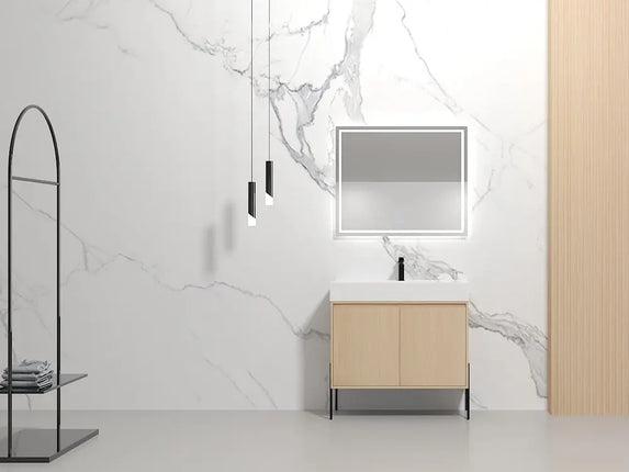 Bagno Italia Miami Free Standing Bathroom Vanity Collection White Countertop - Plumbing Market