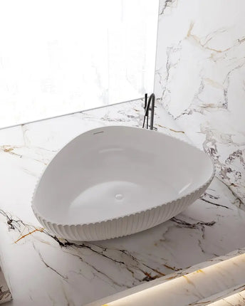 Bagno Italia Palazzo 71 Inch One Piece Free Standing Bathtub in White - Plumbing Market