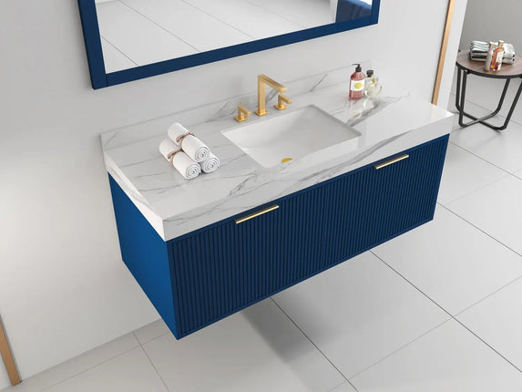 Bagno Italia Versace Wall Mount Bathroom Vanity With White Porcelain Top - Plumbing Market