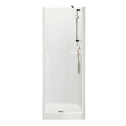 Biarritz 40 30 x 32 AcrylX Alcove Center Drain One-Piece Shower in White - Plumbing Market