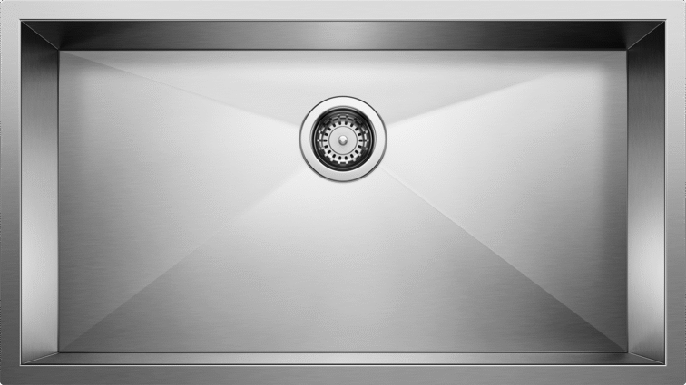 Blanco QUATRUS U 1 Super Single Stainless Steel Kitchen Sinks - Plumbing Market
