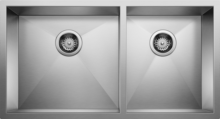 Blanco QUATRUS U 1¾ Stainless Steel Kitchen Sinks - Plumbing Market