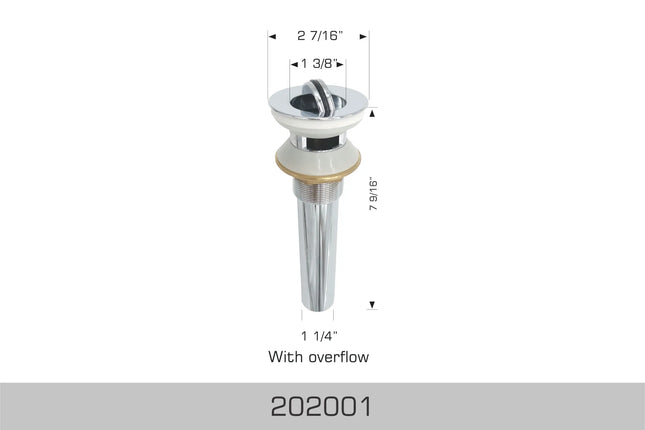 Bosco Accessories - Pop-Up Drain Strainer 202001 - Plumbing Market