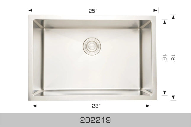 Bosco Commercial Series - Radius Corner Kitchen Sink 202219C - Plumbing Market