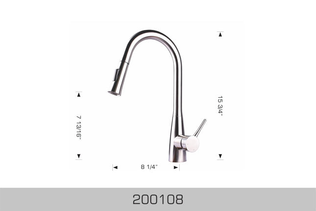 Bosco Faucets - Stainless Steel or Silver Finishing 200108 - Plumbing Market