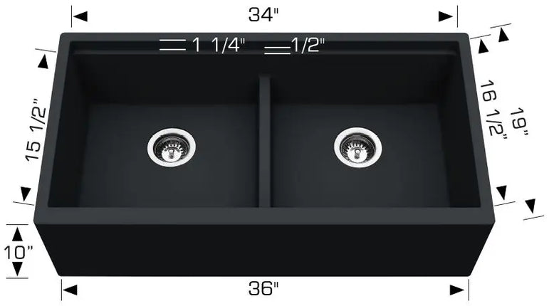 Bosco Granite Series - Apron Sink 205036M - Plumbing Market