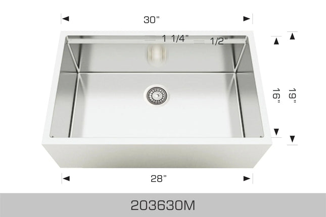 Bosco Titanium Plus Series - Apron Radius Corner 203630M - Plumbing Market