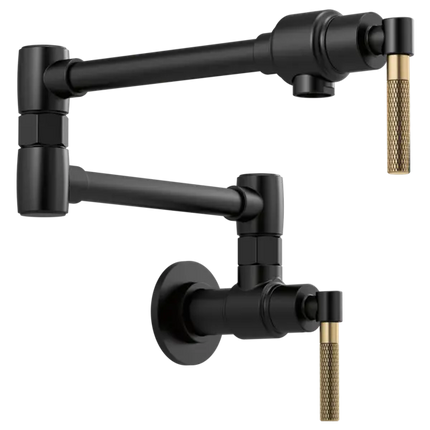 Brizo Litze Wall Mount Pot Filler with Knurled Handle Kit - Plumbing Market