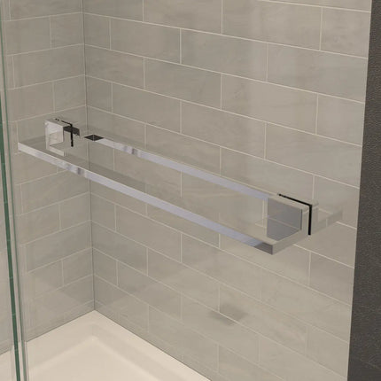 Capella 78 56-59 x 78 in. 8 mm Pivot Shower Door for Alcove Installation with GlassShield® glass in Chrome - Plumbing Market