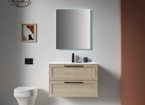 Cleo Moderno Wall Mounted Bathroom Vanity with Top - Plumbing Market