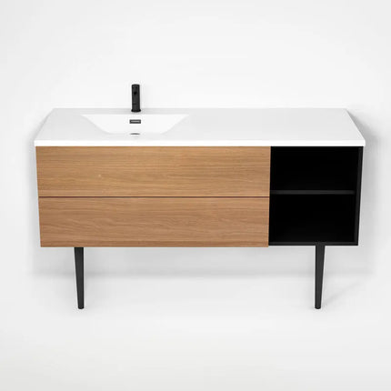 Rubi Haus Cabinet/Basin/Cone Legs Set Mbk+No RHS1400LKV02MBK-NO - Plumbing Market