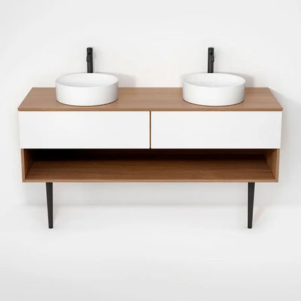 Rubi Haus Cabinet/Laminate Top/Cone Legs Set No+Mbl RHS1600DKV01NO-MBL - Plumbing Market