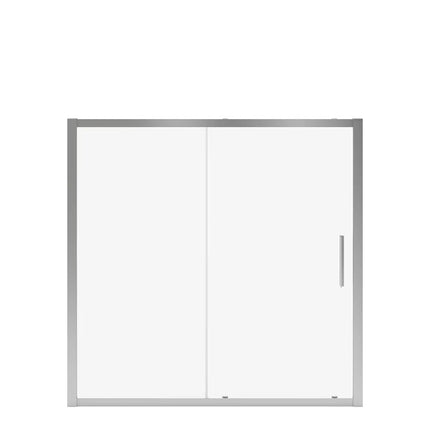 Connect 57-58 ½ x 57 in. 6mm Sliding Tub Door for Alcove Installation with Clear glass in Chrome - Plumbing Market