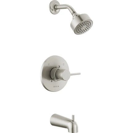 Delta Round Contemporary Tub Shower Pp T14459-SS-PP - Plumbing Market