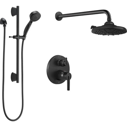 Delta Round Pressure Balance Shower Kit DF-KIT24-PBRBL-WS - Plumbing Market